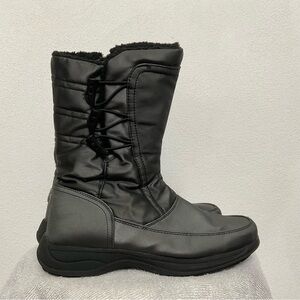 Sporto Cold Marcella Silver Three Toggle Zip Close Snow Winter Boots Size 10